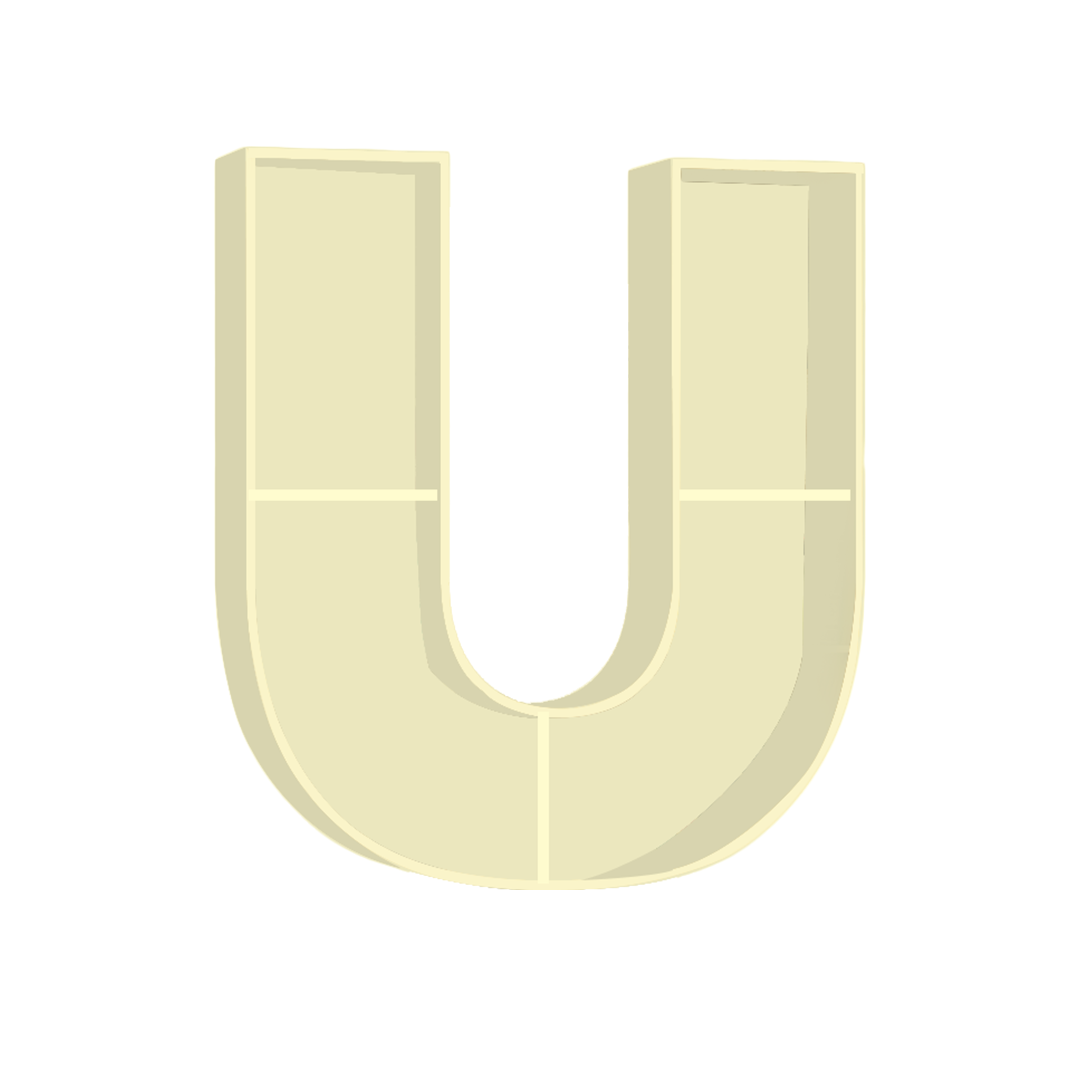 U - Alphabet Shelf
