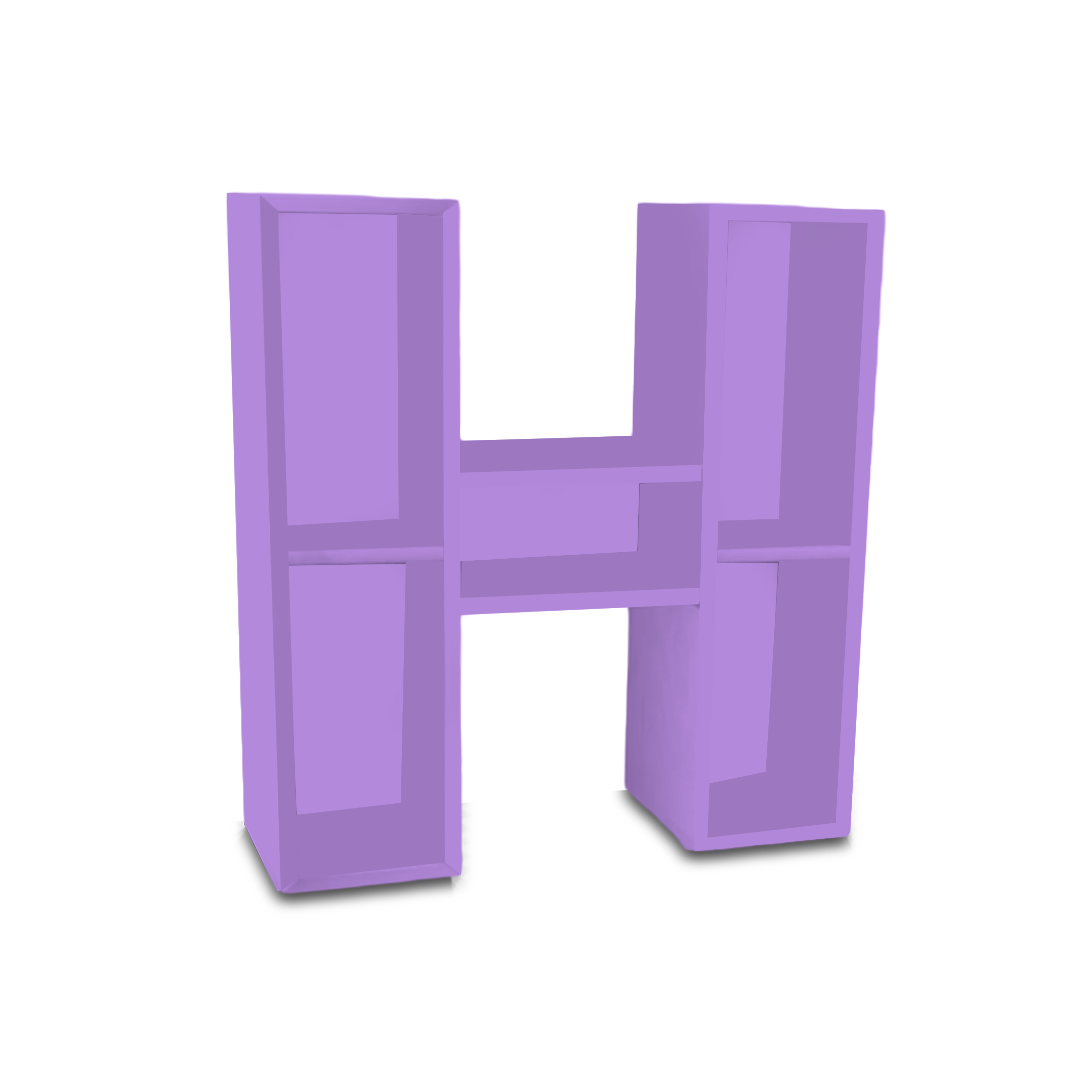 H Alphabet Shelf