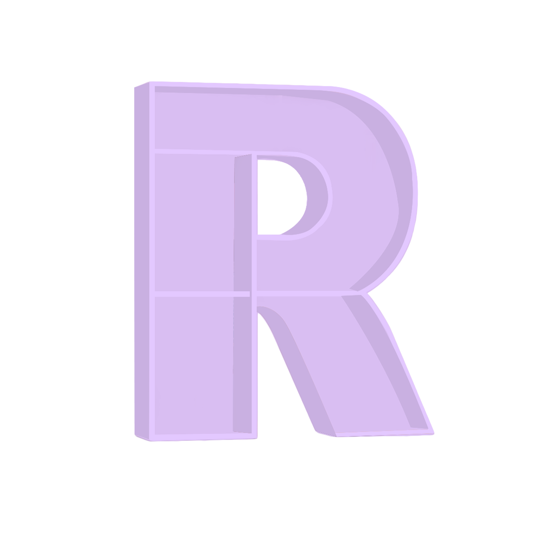 R - Alphabet Shelf