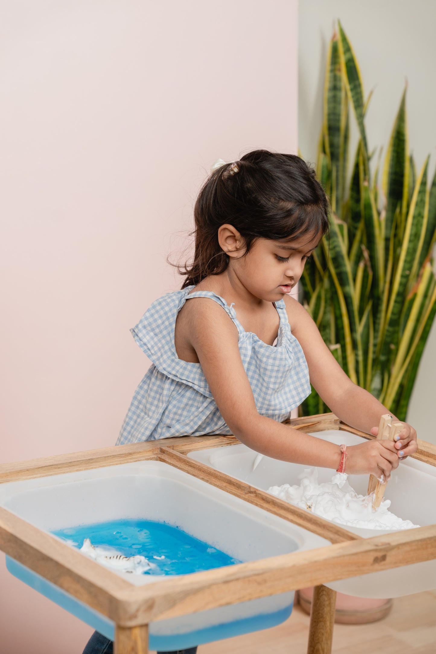 Sensory Table | Flisat Table for Toddlers | Activity Table with Bins and White board | Sensory Development Play | Montessori Inspired | Sand Play | Water Play | Child Safe | Non Toxic Paints