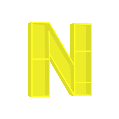 N - Alphabet Shelf