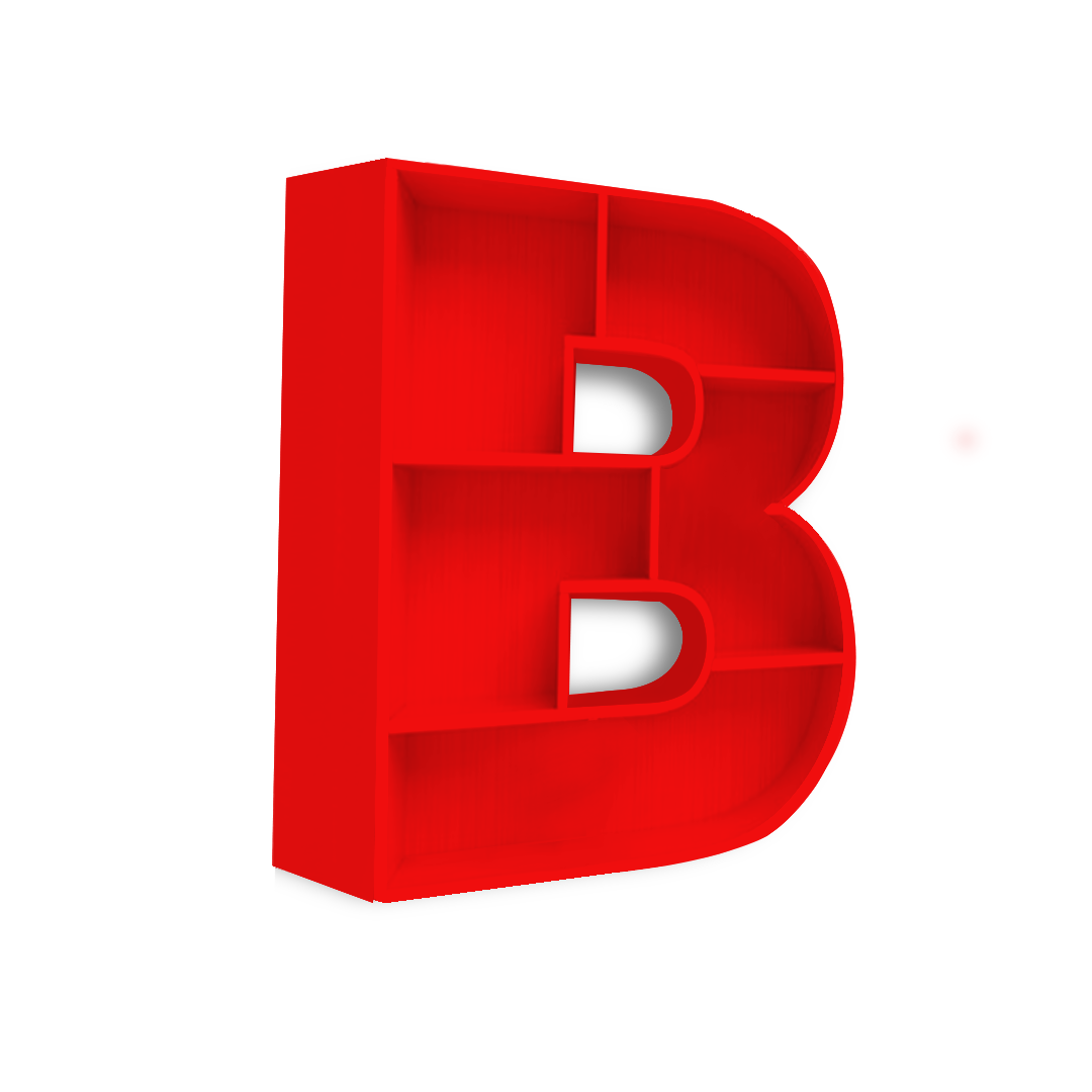B - Alphabet Shelf
