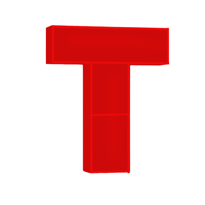 T - Alphabet Shelf
