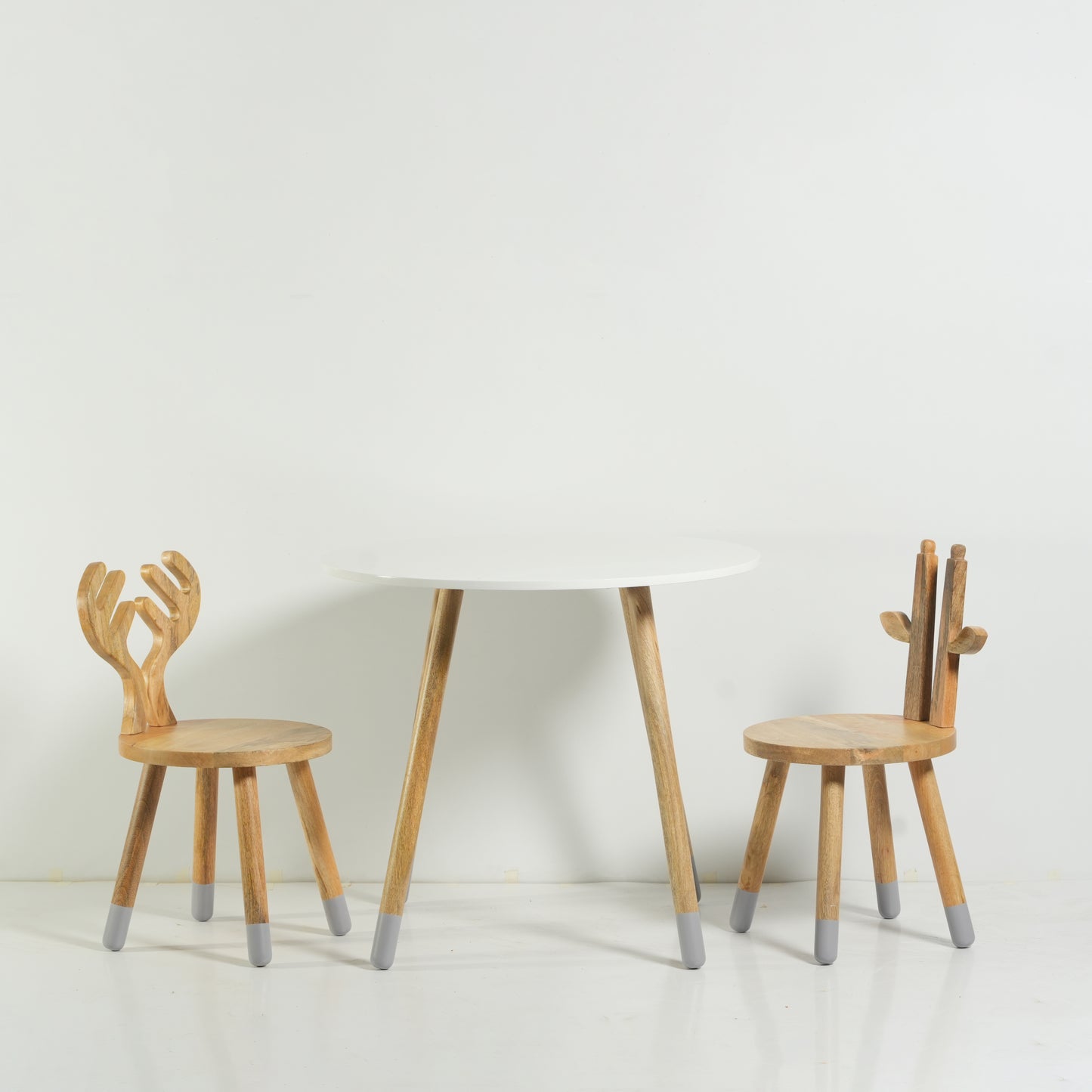 Round table with chairs