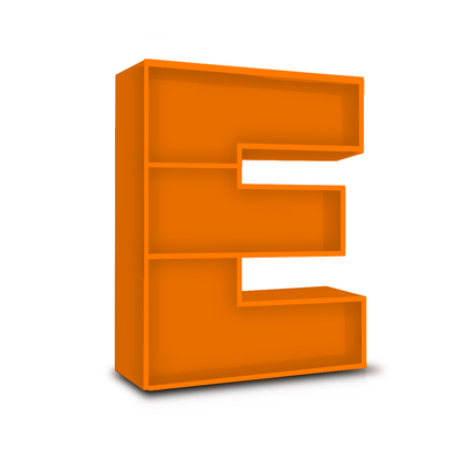E - Alphabet Shelf | Shelf for books | Customised to child's name