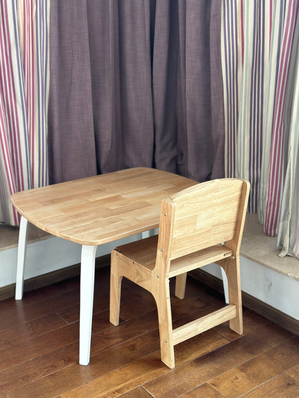 Wooden Study Table & Chair for Kids