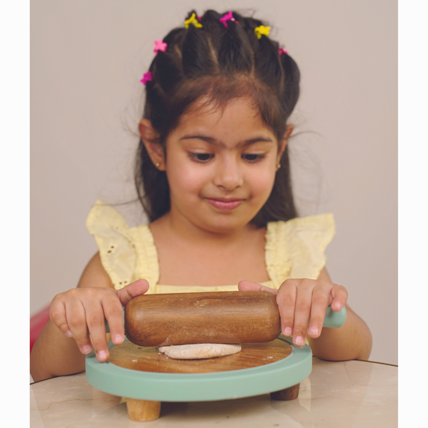 Toddler Combo 3 - Chakla Belan, Rattle Spoon & Wooden Bowl