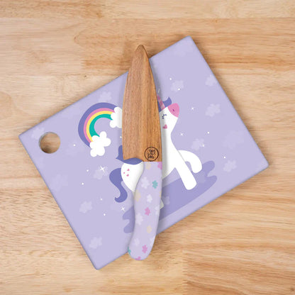 Children montessori knife and chopping board