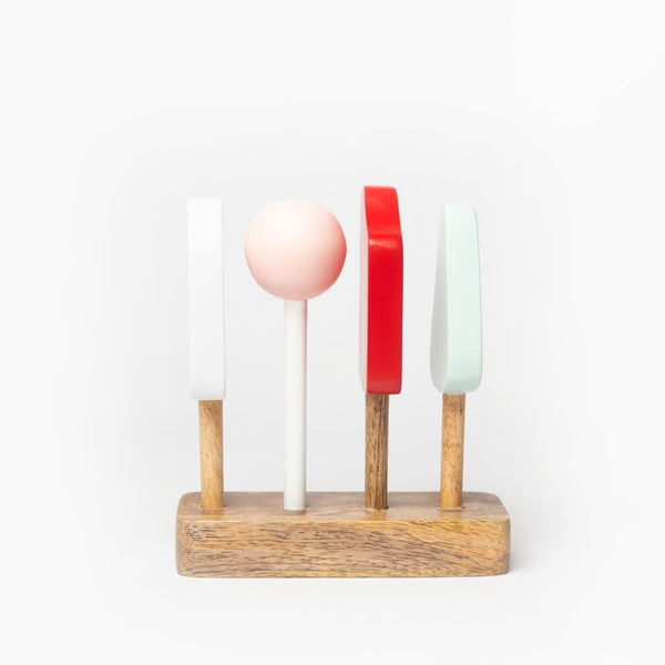 Wooden Icecream Set