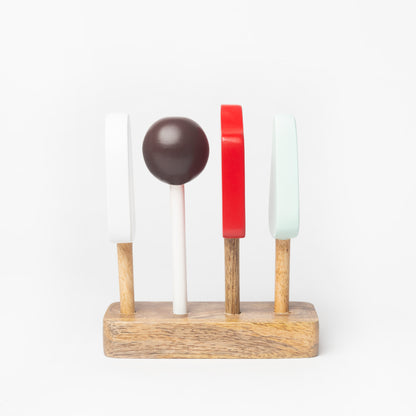 Wooden Icecream Set