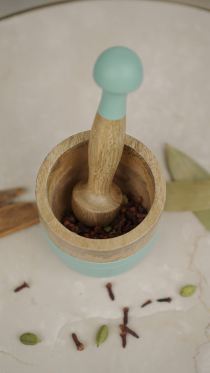 Kids Wooden Mortar & Pestle Set | Montessori Toy