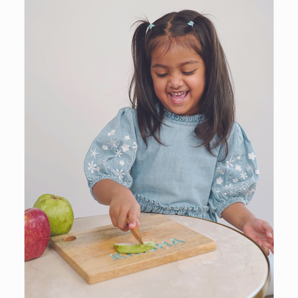 Chopping Board with Mini Montessori Knife - Toddler special