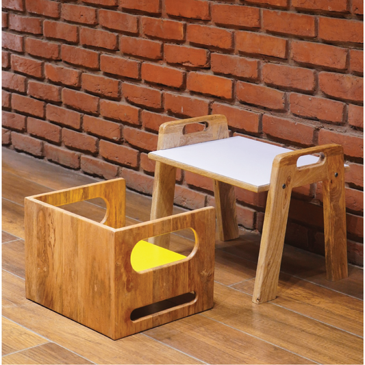 Chowki | Bed Table | Mango wood | Montessori Chowki