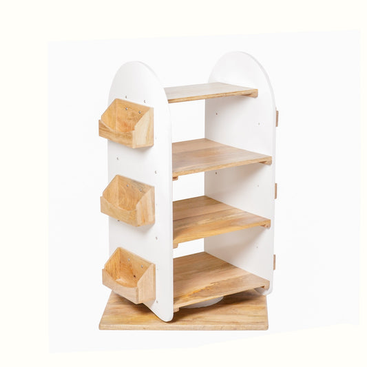 Rotating Montessori Bookshelf/Organizer