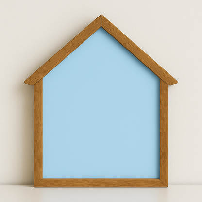 Colourful Magnetic Scribbling Board | House Shaped