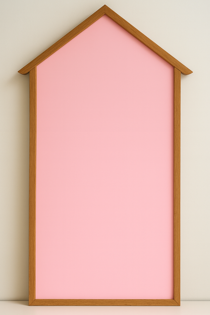 Colourful Magnetic Scribbling Board | House Shaped | Arch shaped| Wooden Border