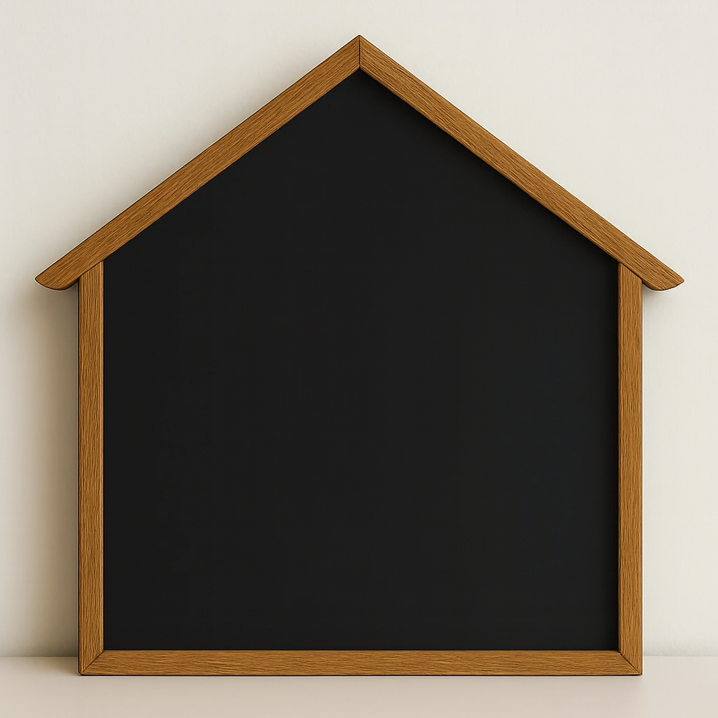 Colourful Magnetic Scribbling Board | House Shaped | Arch shaped| Wooden Border