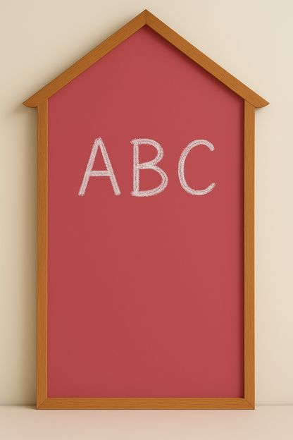 Colourful Magnetic Scribbling Board | House Shaped | Arch shaped| Wooden Border