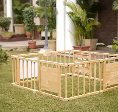 Foldable Wooden Baby Playpen