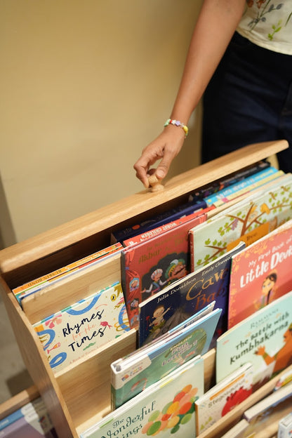 Montessori Bookshelf with Storage