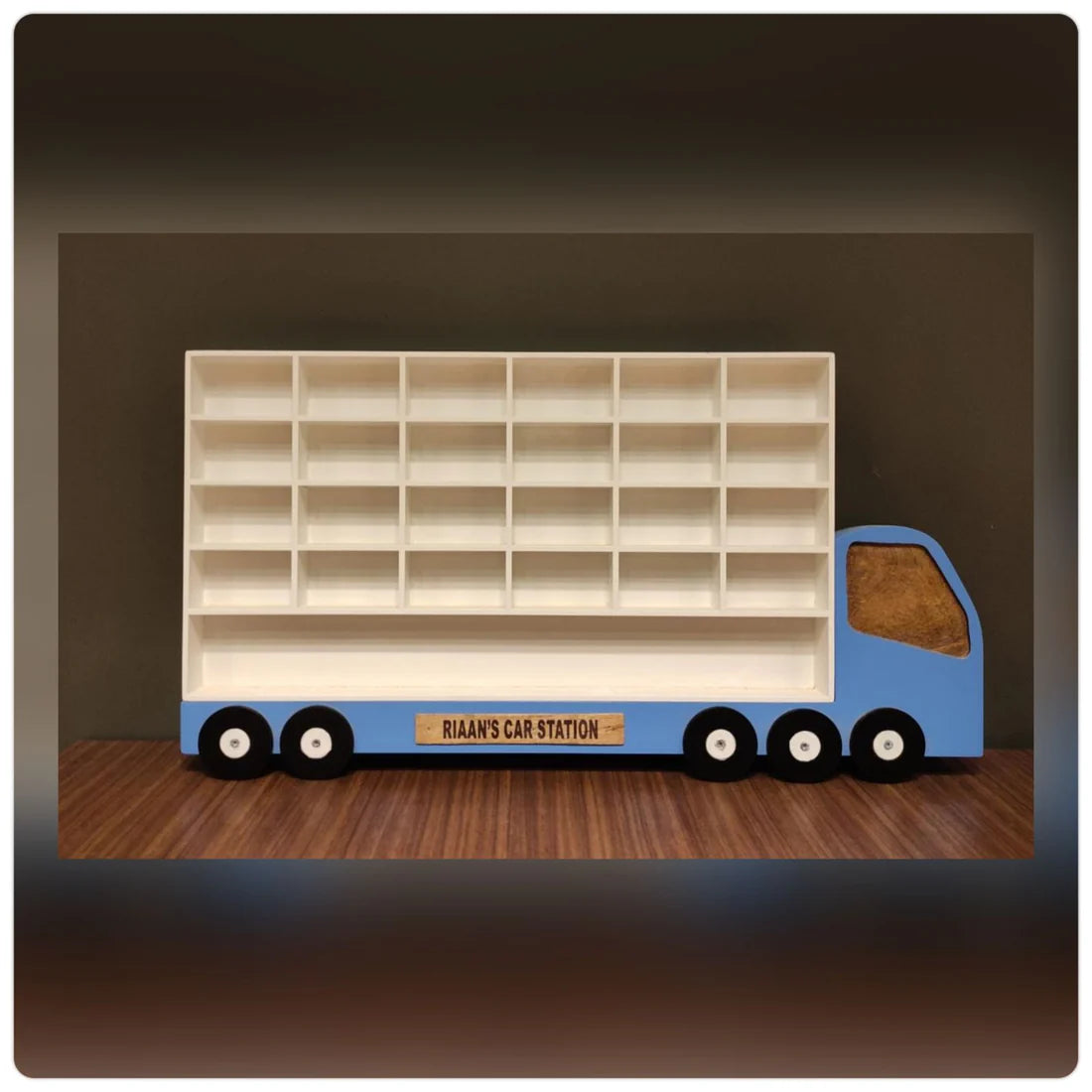 Monster Truck Garage - 25 Slots | Toy Cars Organizer | Storage for Cars | Hot Wheels Organizer | Kids Room Decor