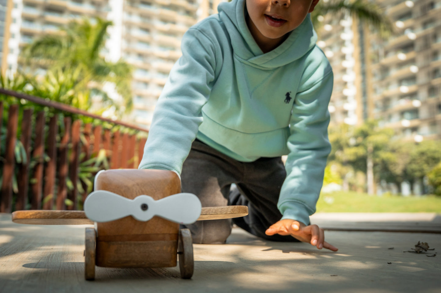 Wooden Plane Keepsake Chest