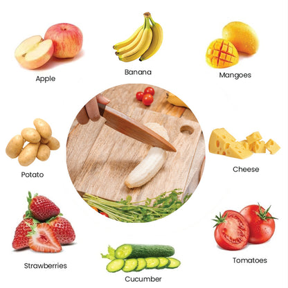 Montessori Knife and Chopping Board Set