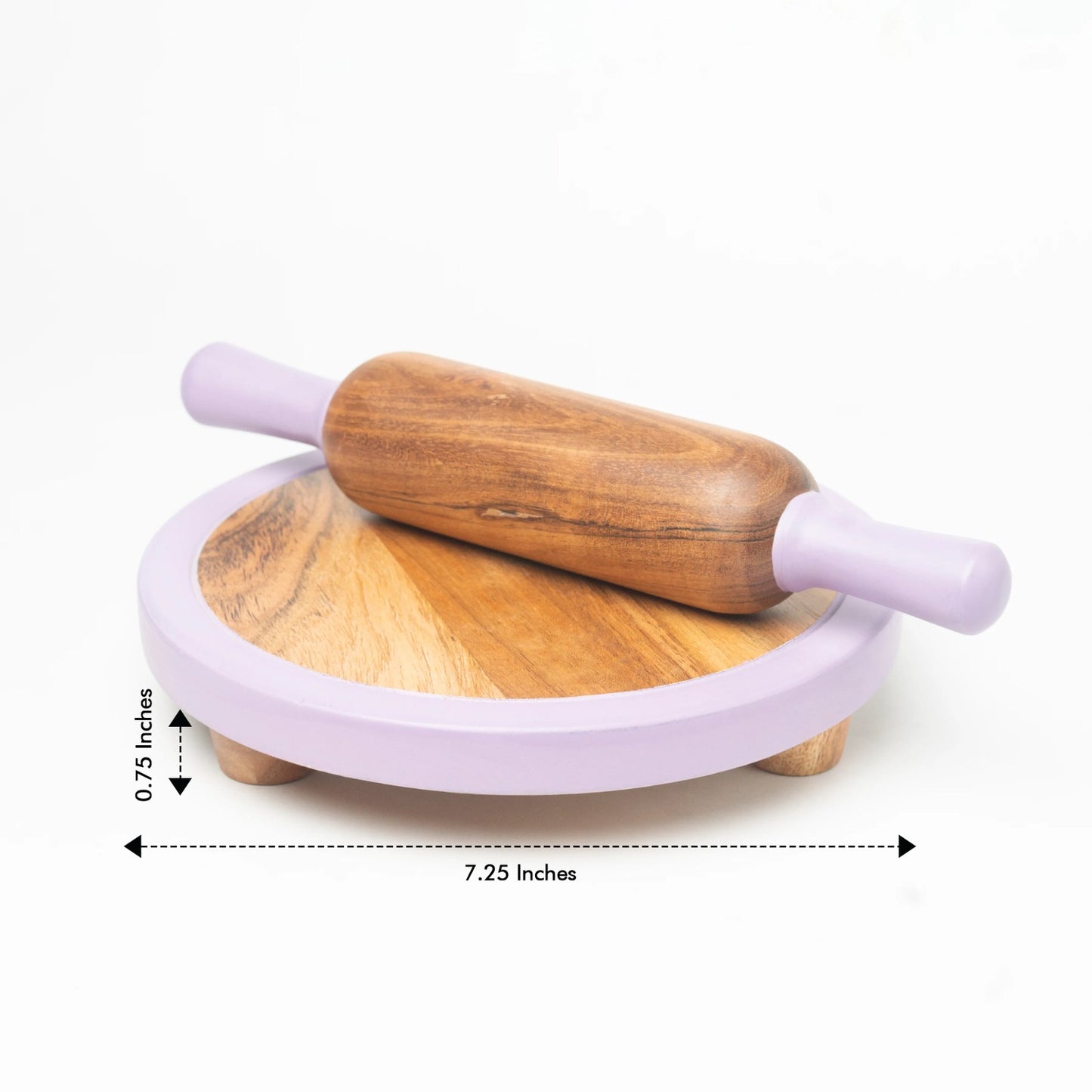 Cooking Combo 4  - Rolling Pin and board with Chopping board and 2 Montessori knives | Chakla Belan combo | Montessori Knife combo | Kids Kitchen Tools | Roti Maker | Pretend Play