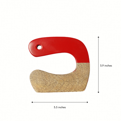 Red montessori knife