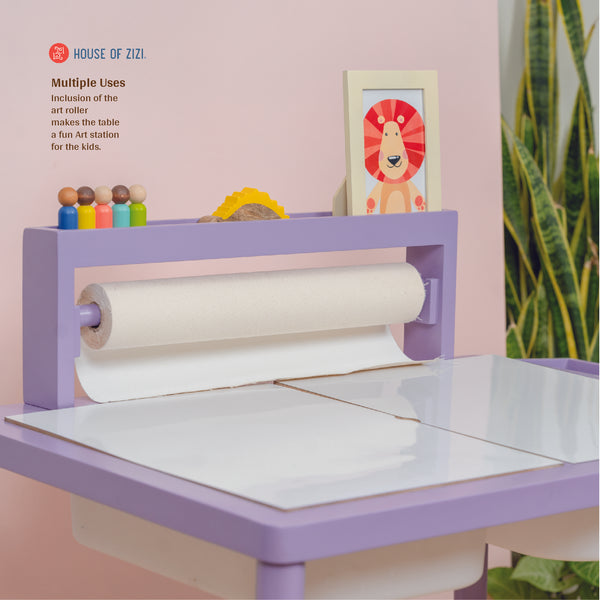 Sensory art table with height adjustable chair