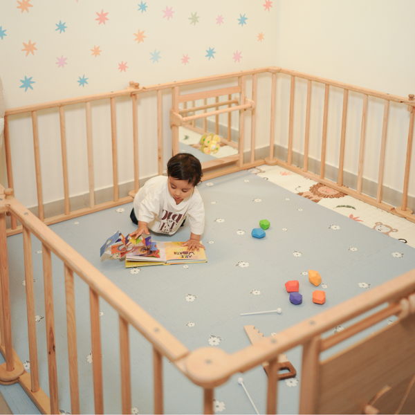 Foldable Wooden Baby Playpen
