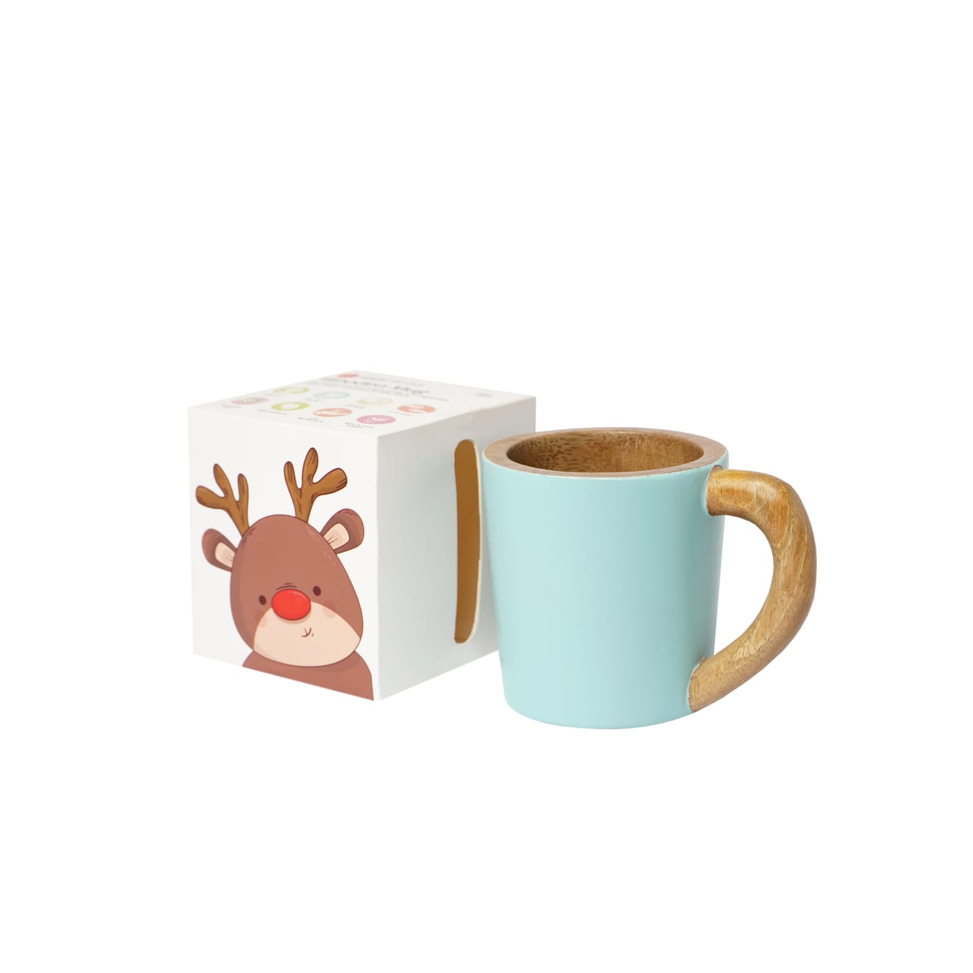 Christmas Special Mug | Wooden Drinking Cup | Heat Resistant Cup | A great substitute to Plastic or glass cups | Wooden Mug