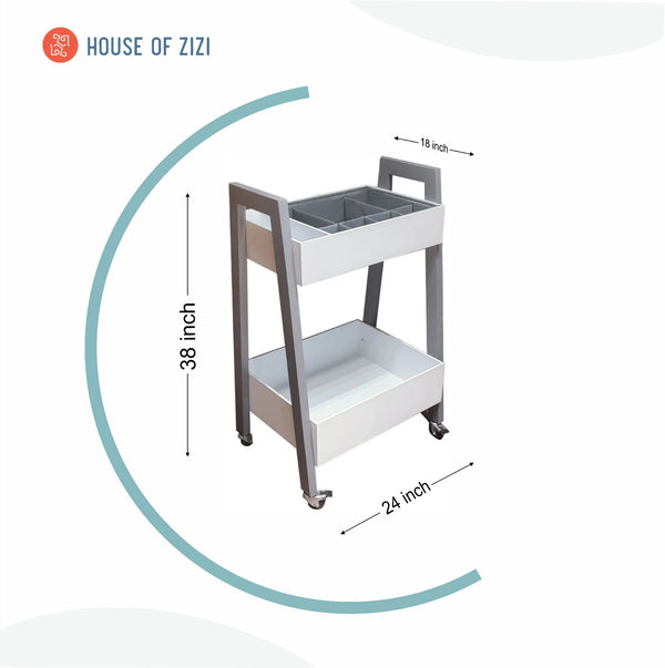 Art Wagon With Organiser | Craft organizer | Easy access table for art