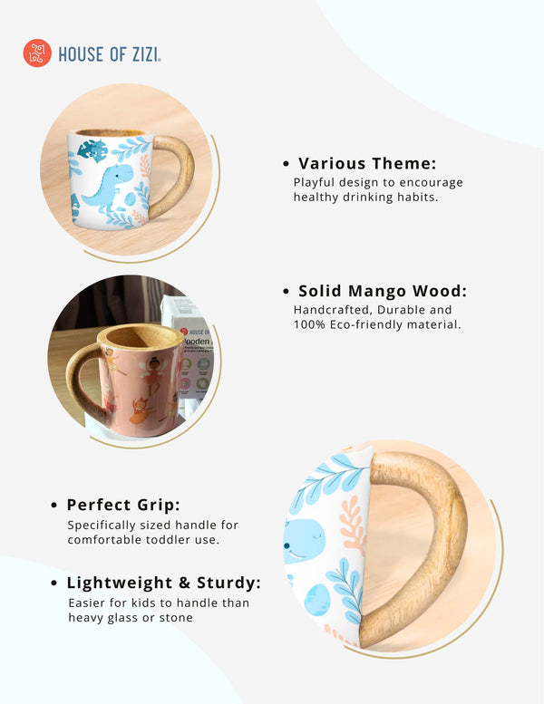 Wooden Drinking Cup | Heat Resistant Cup | A great substitute to Plastic or glass cups | Wooden Mug