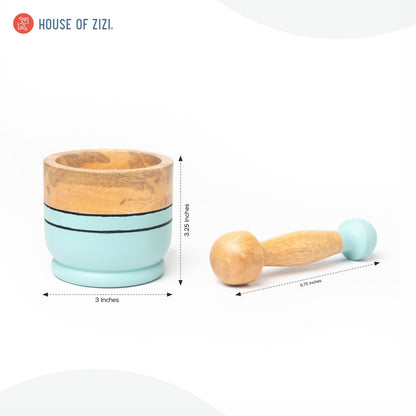 Kids Wooden Mortar & Pestle Set | Montessori Toy