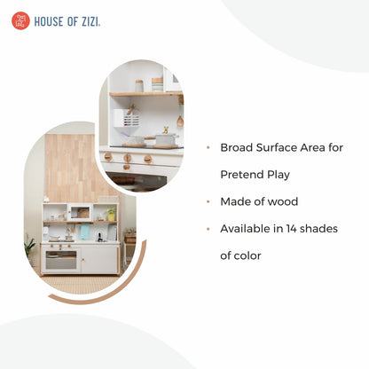 Wooden Play Kitchen with Water Dispenser