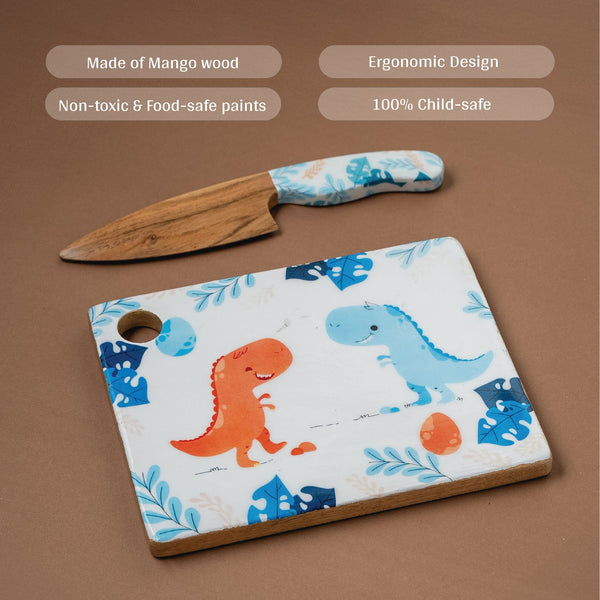 Dinosaur theme - Montessori Knife and Chopping Board