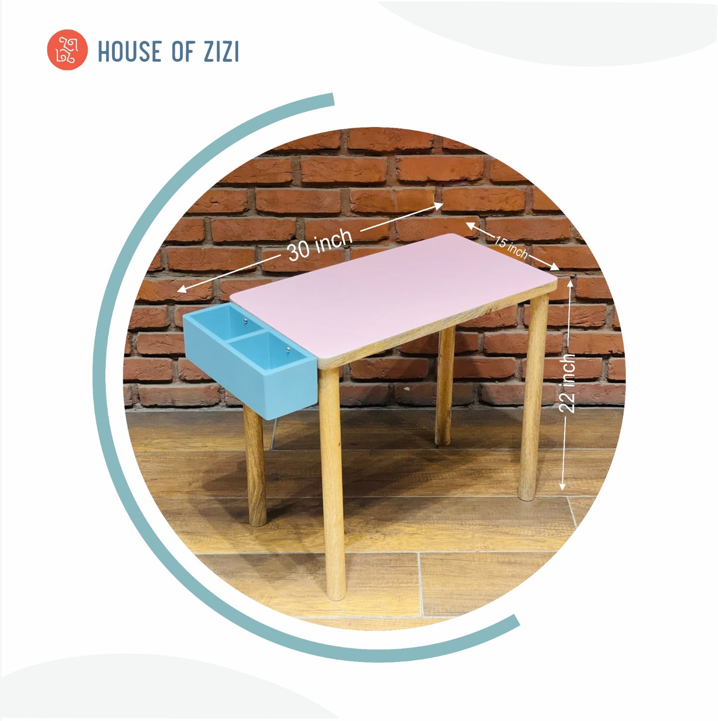 Rainbow Study Table & Chair for Kids