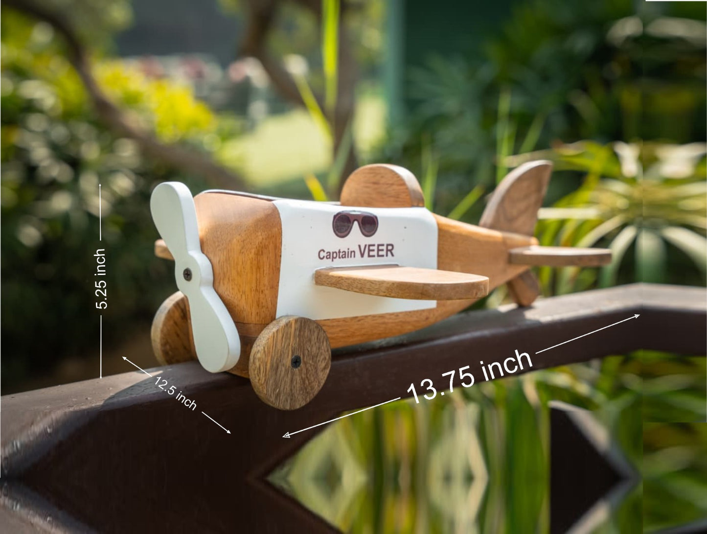 Wooden Plane Keepsake Chest