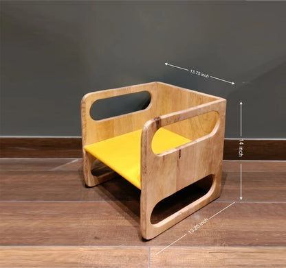 Wooden Chair for Toddlers - Two Height Options