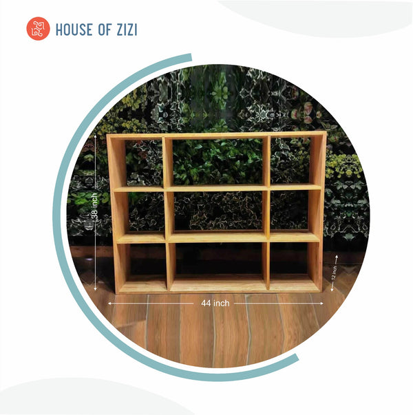 Montessori Wooden Shelf - 9 cubes