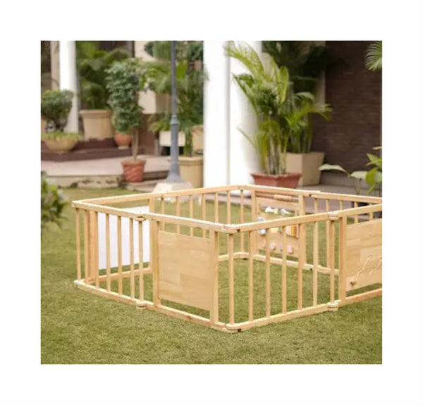 Foldable Wooden Baby Playpen