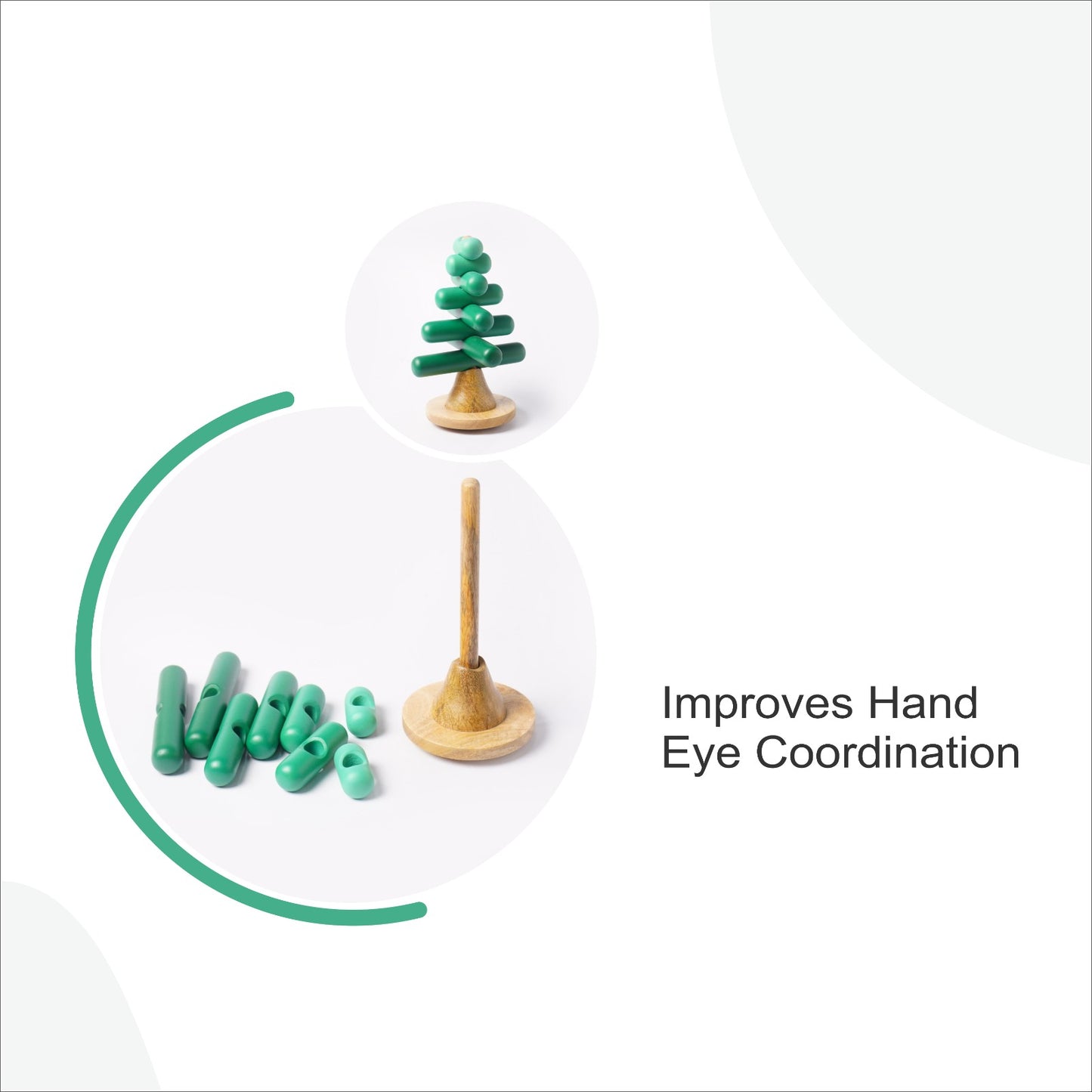 Rotating tree stacker