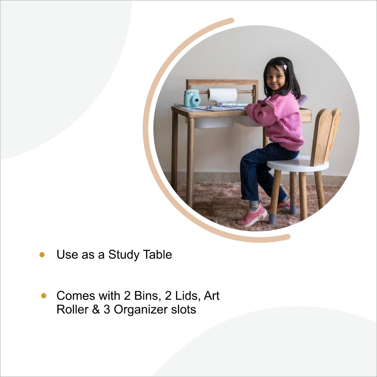 Sensory Table with Art station | Kids study table
