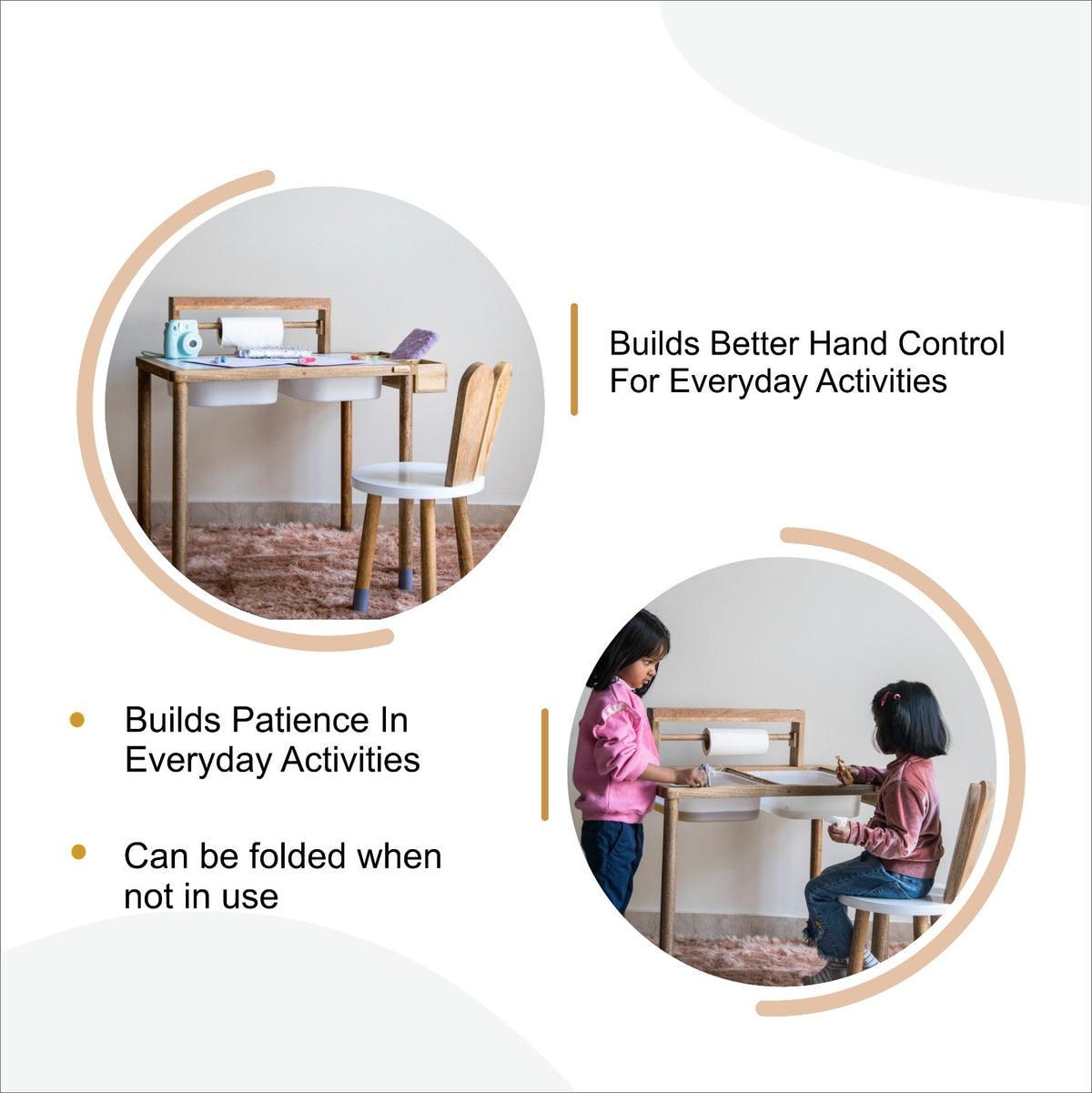 Sensory Table with Art station | Kids study table