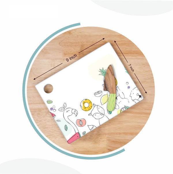 Animal theme - Mini Montessori Knife and Chopping Board