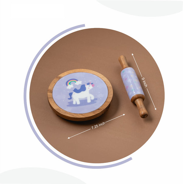 Unicorn theme - Rolling Pin & Rolling Board