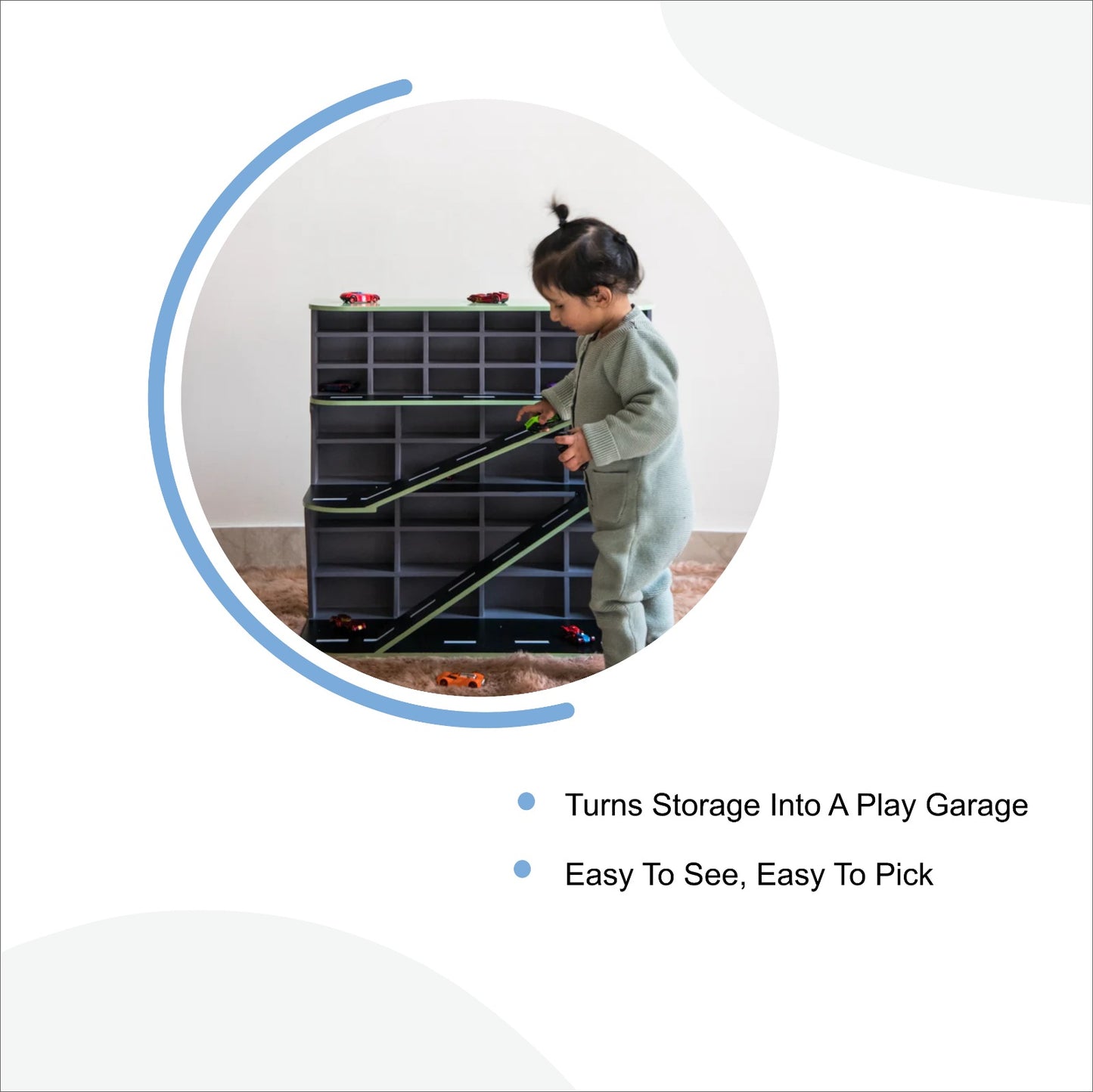 Toy Cars Organizer - Big slots