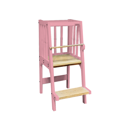 baby pink montessori helper tower