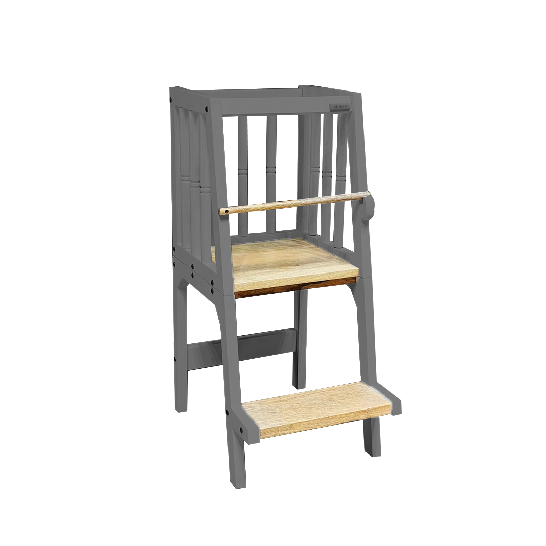 grey montessori learning tower